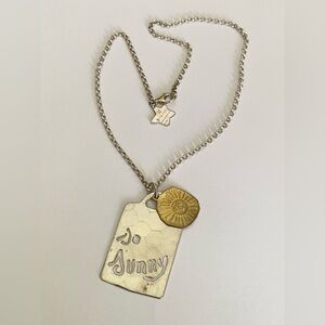 Andy Warhol by RLM Robert Lee Morris Sterling & Brass So Sunny Necklace